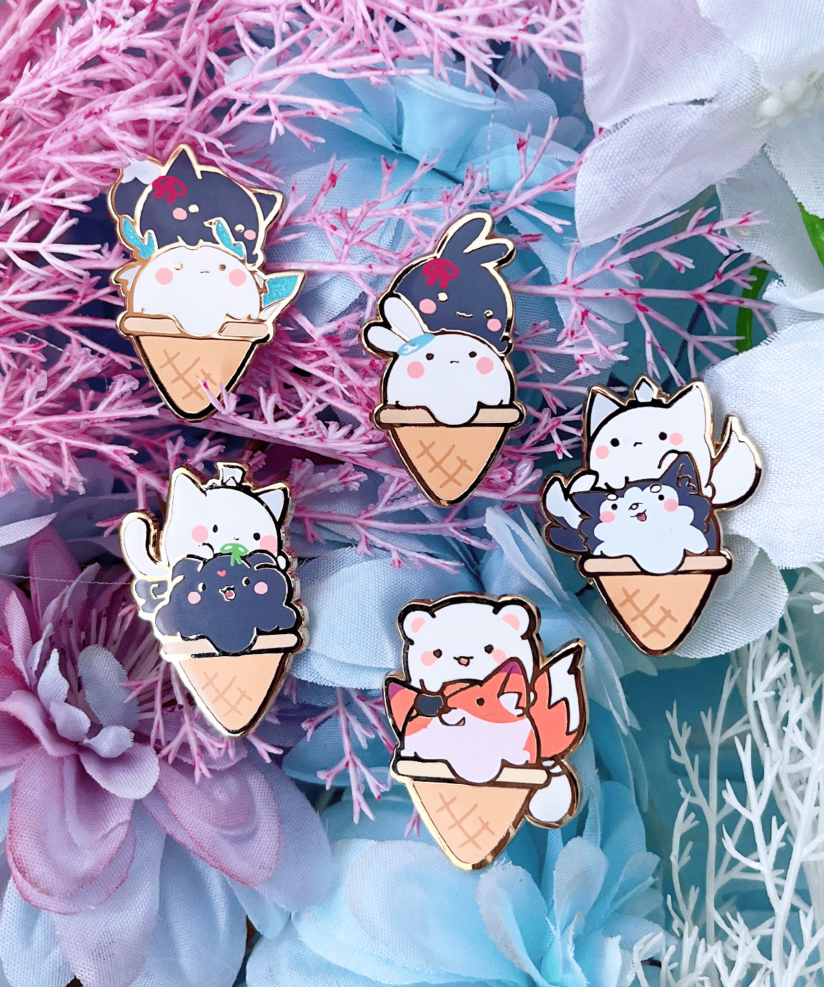 Ice Cream Couples series (SVSSS, MDZS, TGCF, 2HA) - Enamel Pins